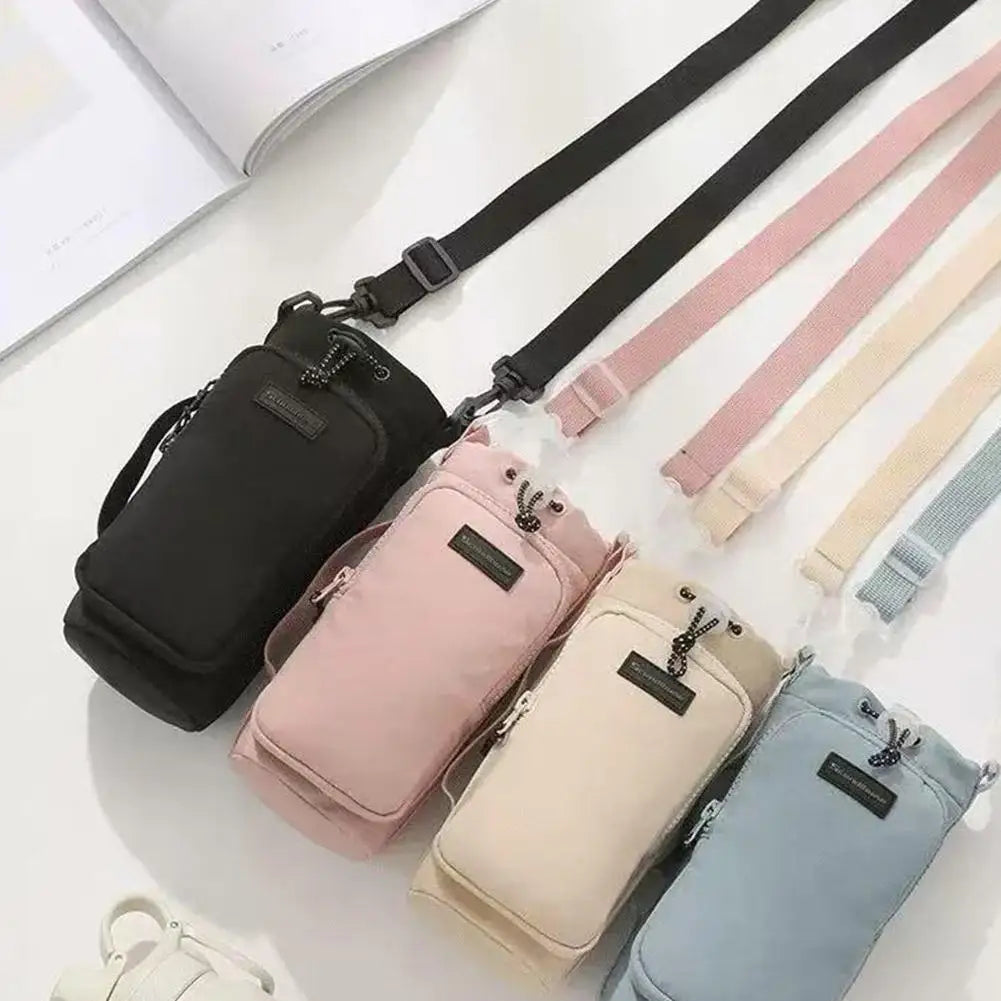 Water Bottle Carrier Bag with Phone Pocket