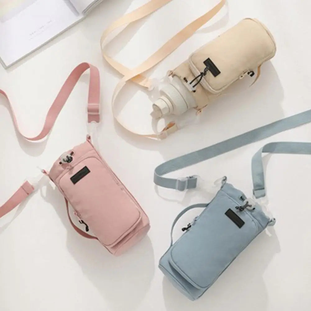 Water Bottle Carrier Bag with Phone Pocket