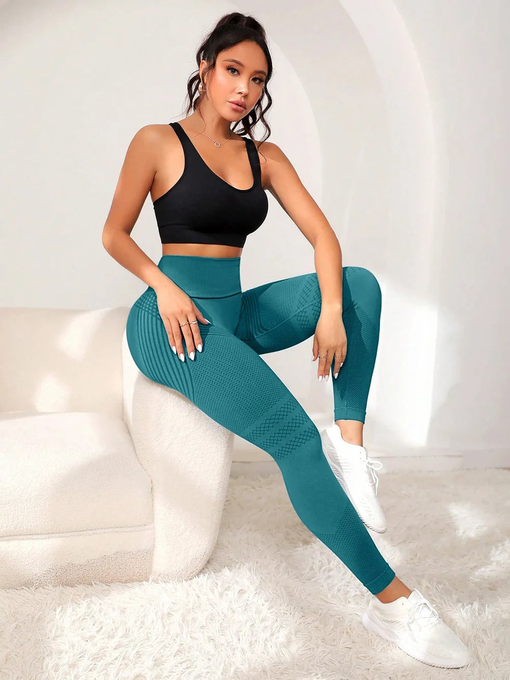 Sports With Sexy Lines Lifting Buttocks Elastic Fitness Pants
