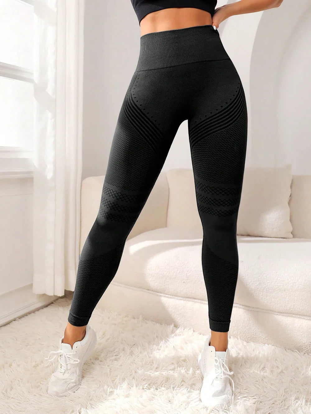 Sports With Sexy Lines Lifting Buttocks Elastic Fitness Pants