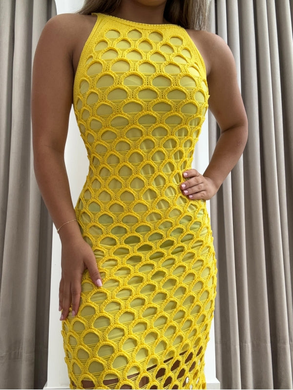 Marcela Lace Modal Knit Dress