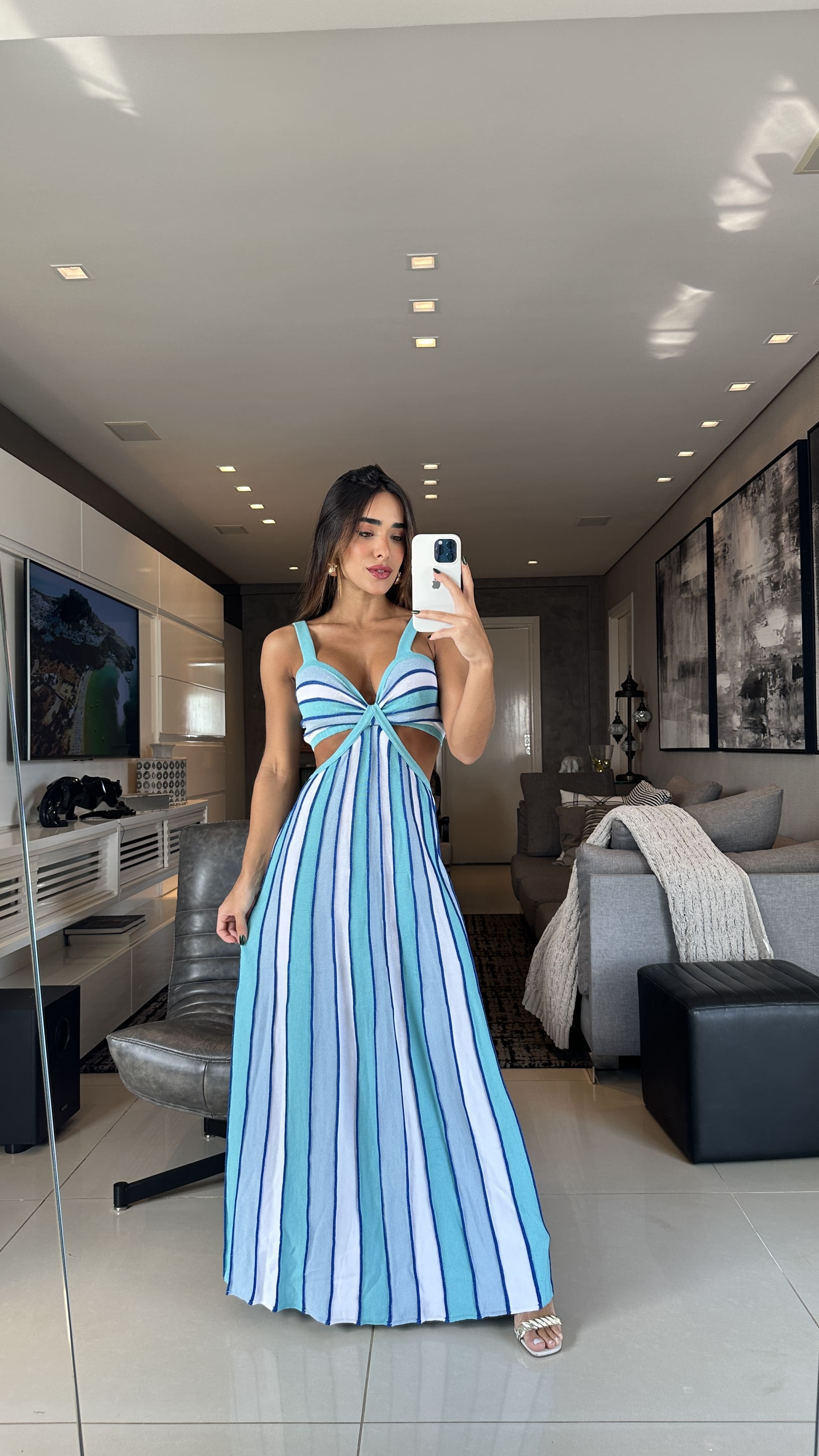 Jeniffer Modal Knit Dress with Lurex